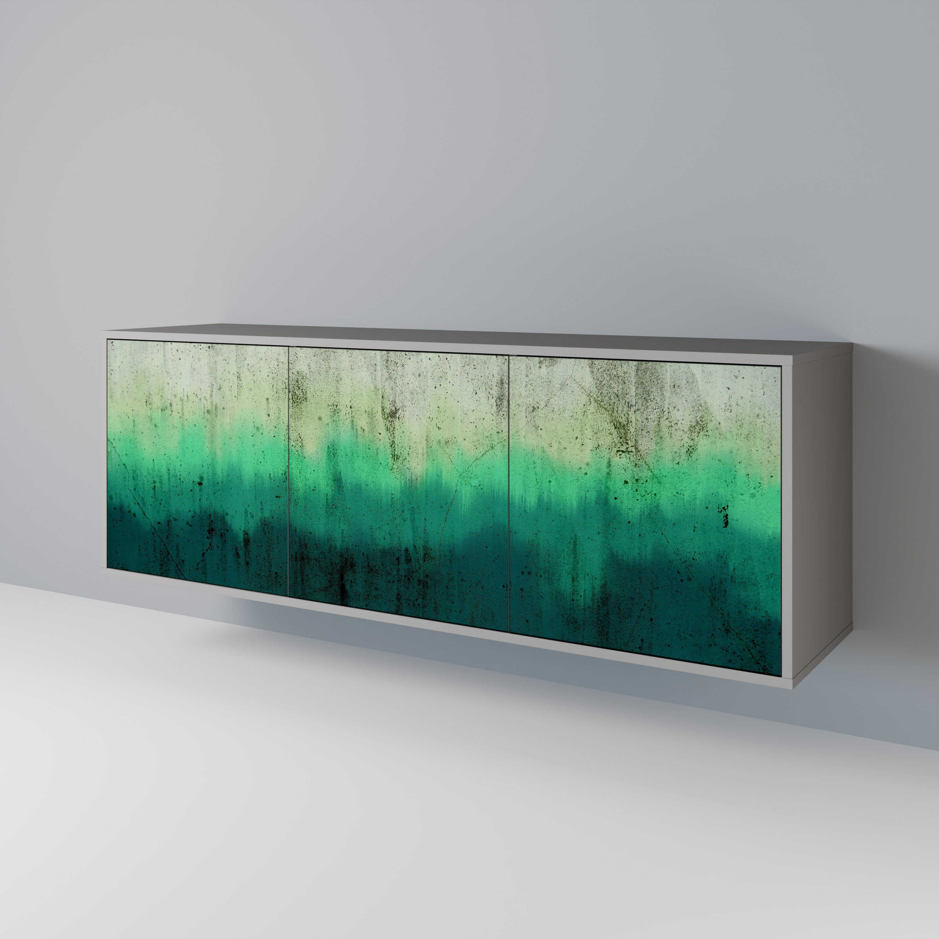 NORTHERN LIGHTS 3-Door Sideboard in Grey Finish