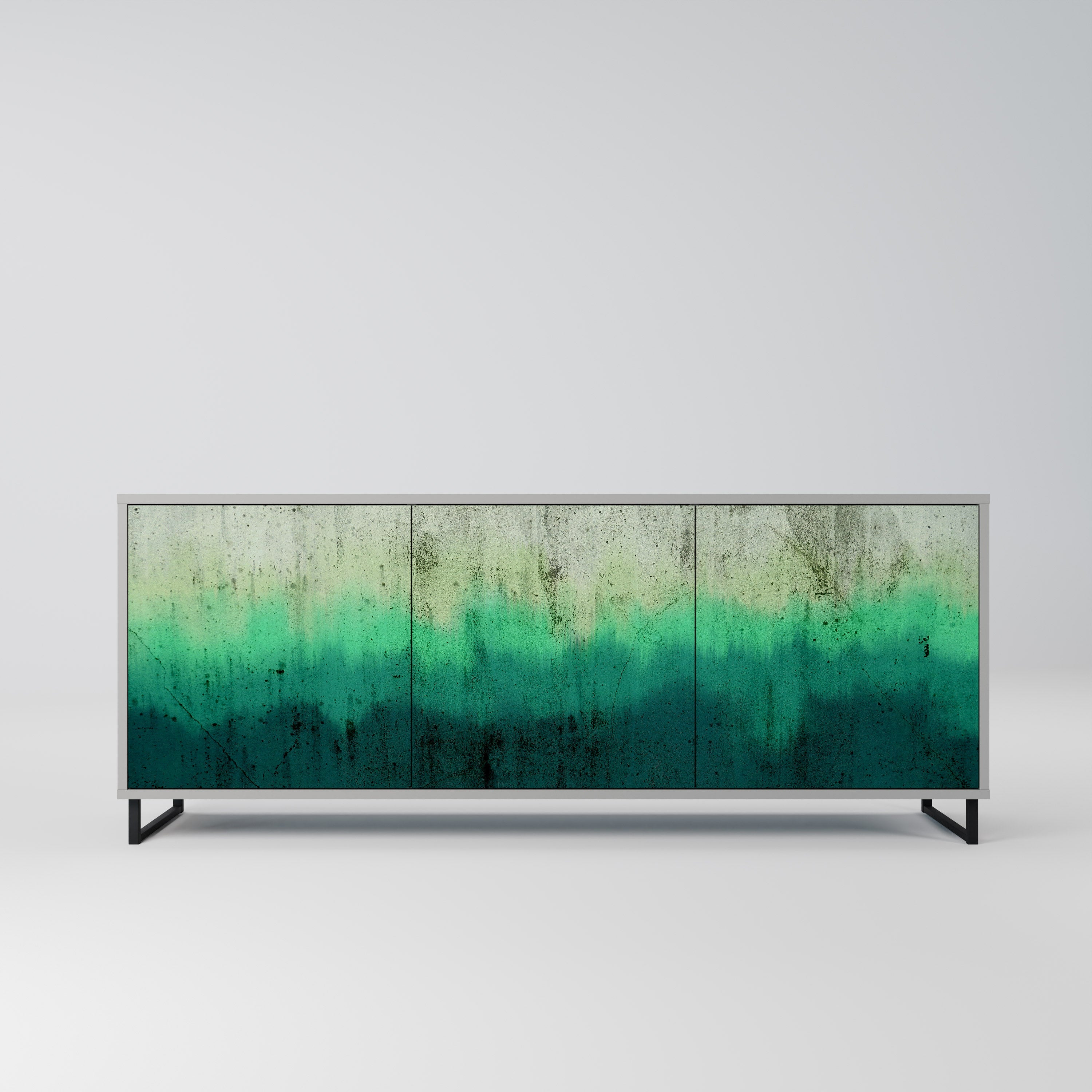 NORTHERN LIGHTS 3-Door Sideboard in Grey Finish