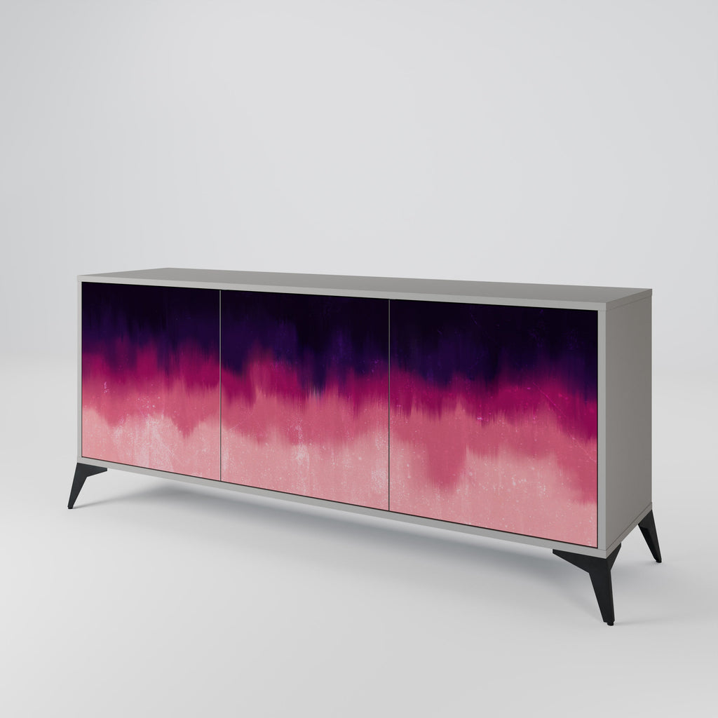 AURORA BOREALIS 3-Door Sideboard in Grey Finish
