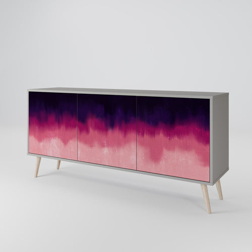 AURORA BOREALIS 3-Door Sideboard in Grey Finish