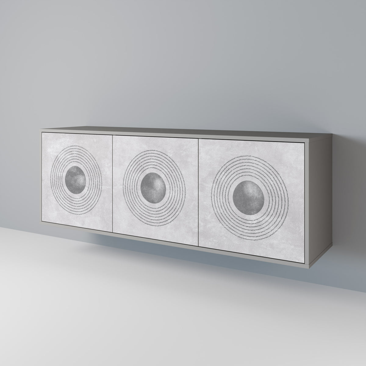 SOLID CIRCLES Aparador de 3 Portas