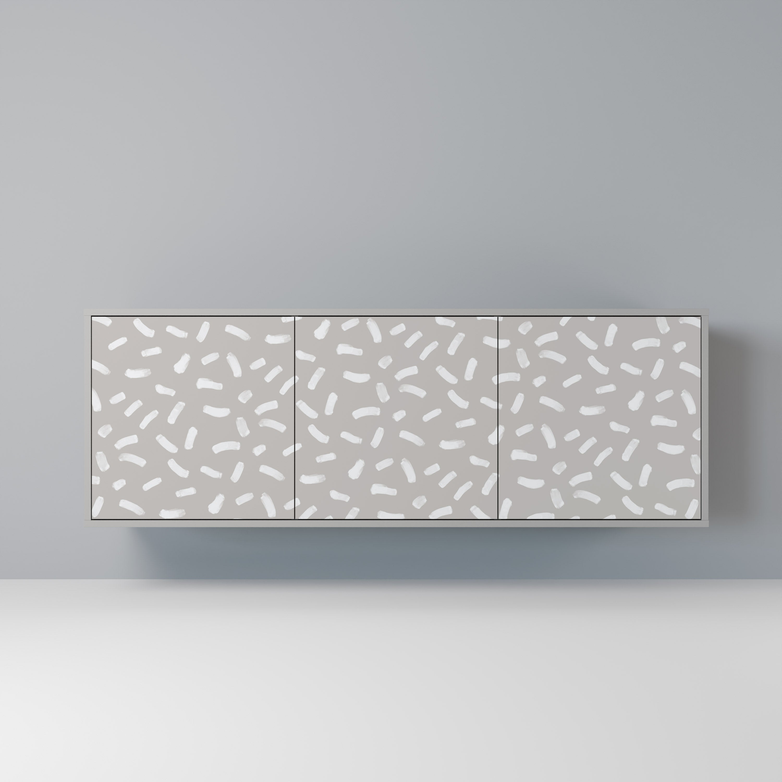 PASSING SECONDS 3-Door Sideboard in Grey Finish