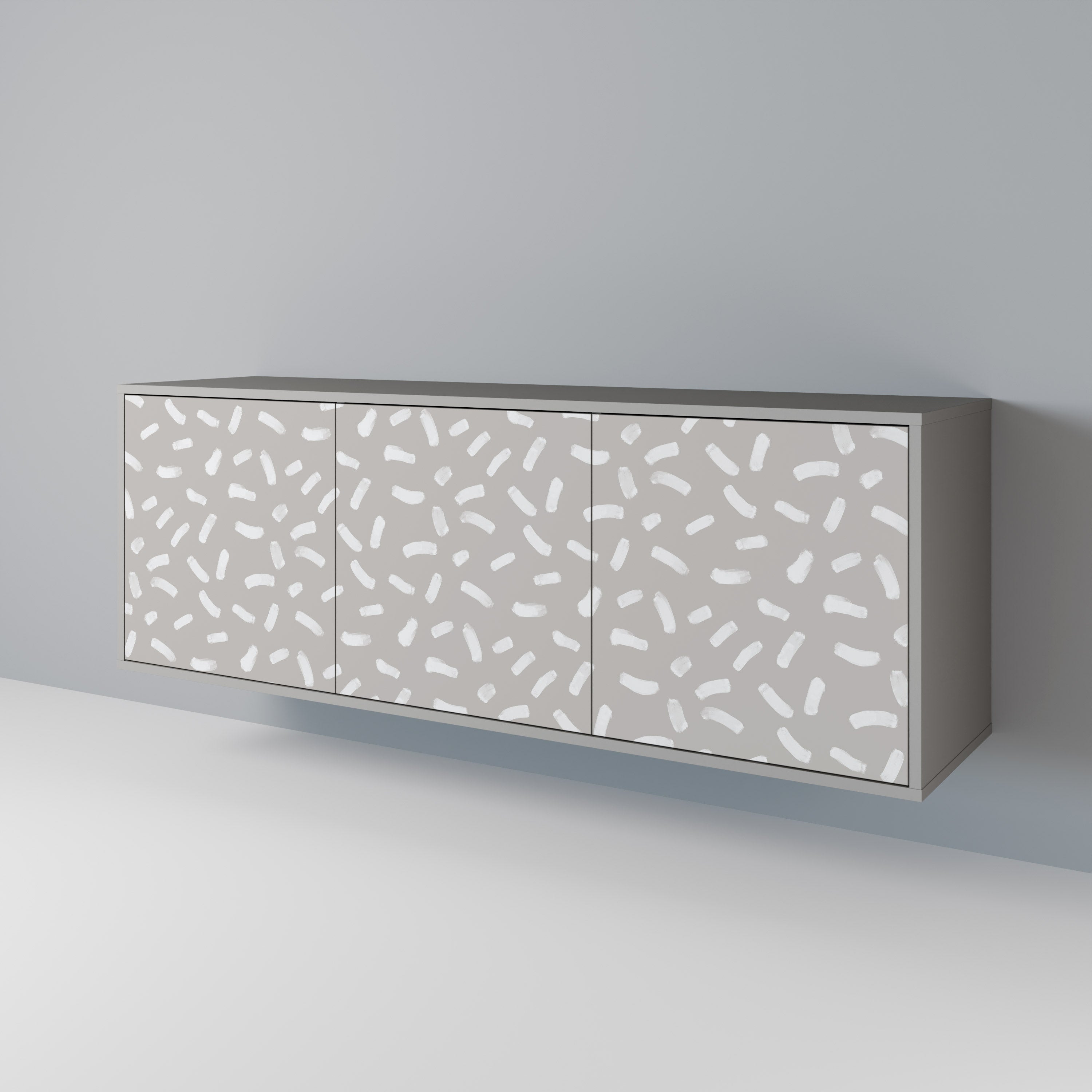 PASSING SECONDS 3-Door Sideboard in Grey Finish