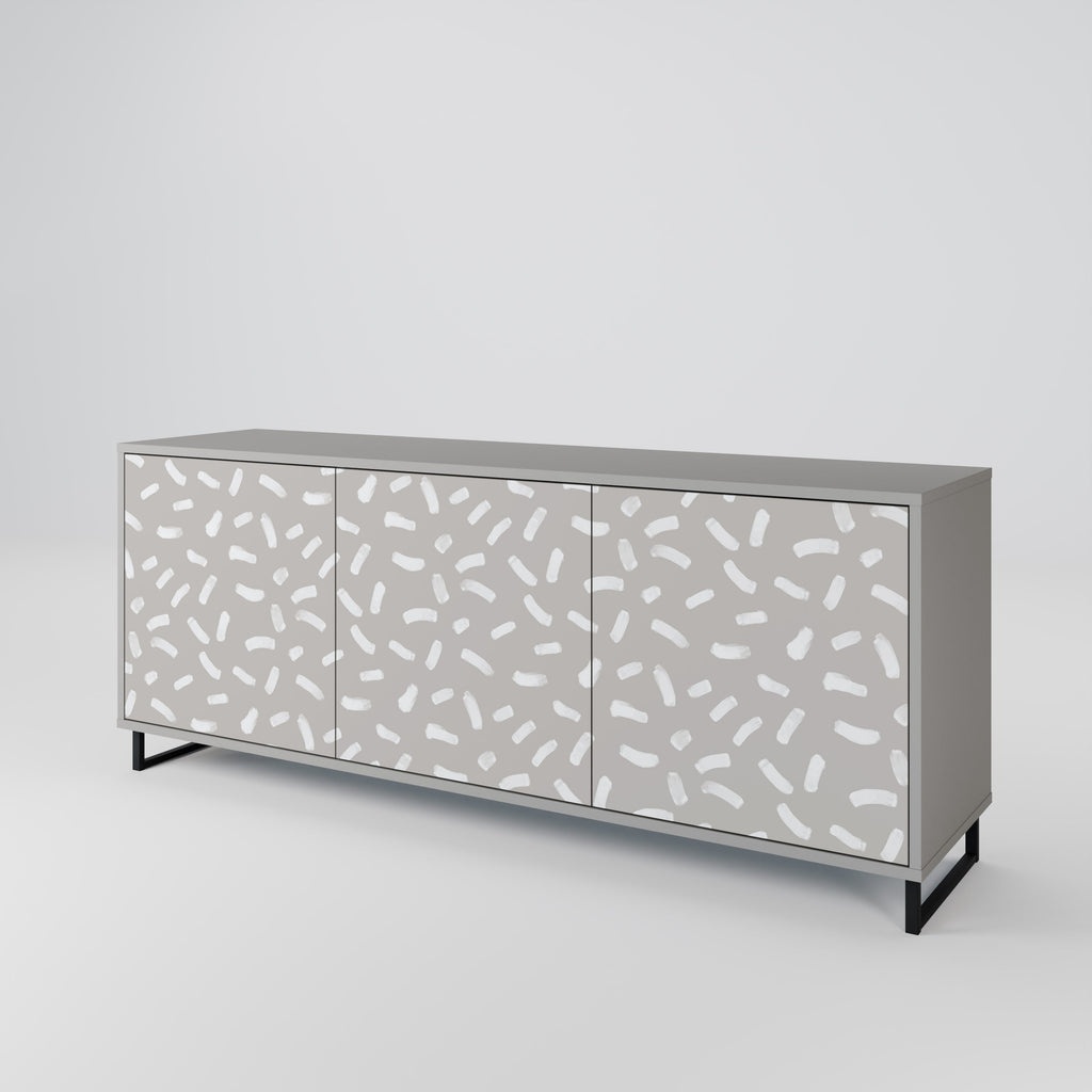 PASSING SECONDS 3-Door Sideboard in Grey Finish