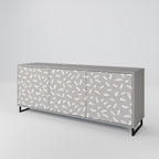 PASSING SECONDS 3-Door Sideboard in Grey Finish