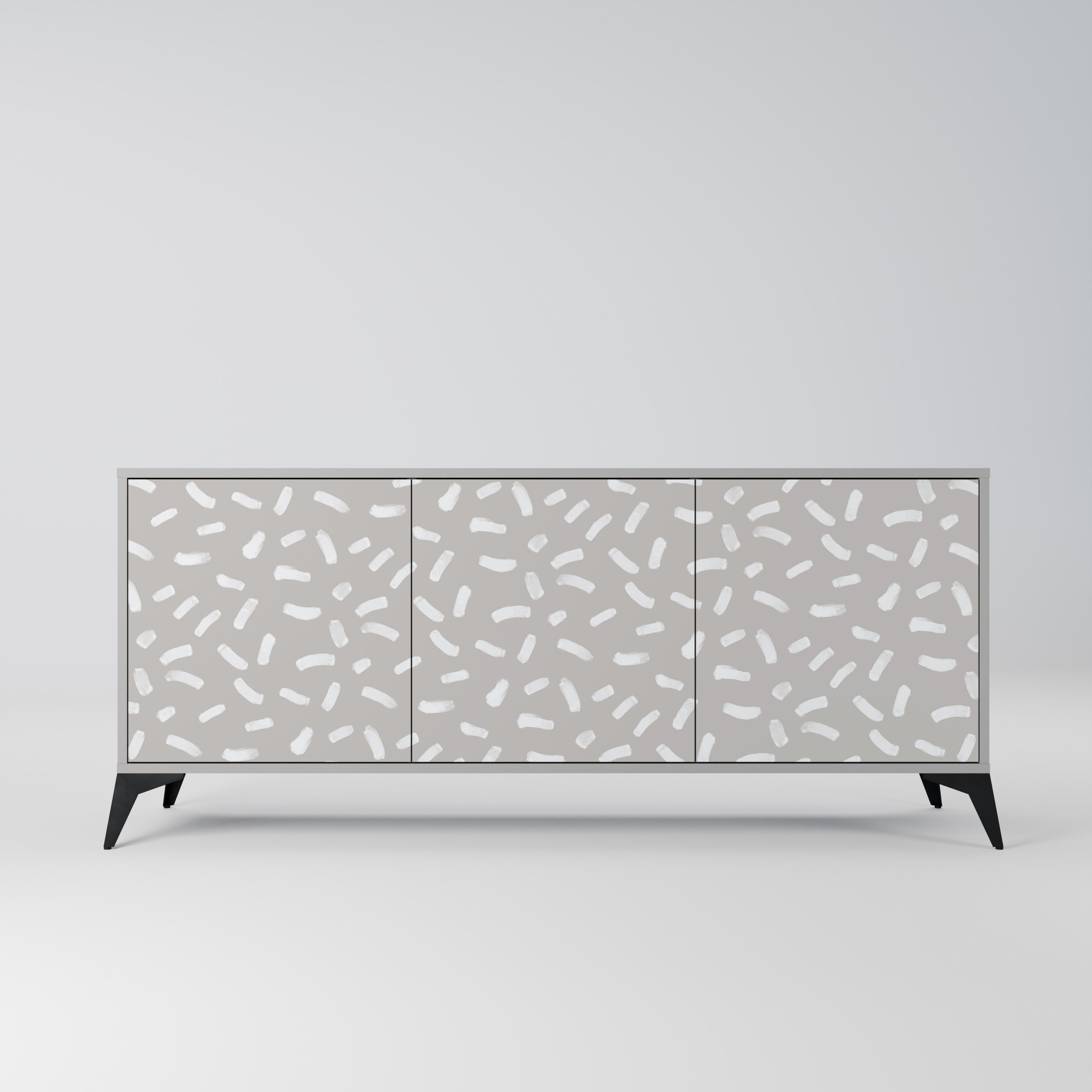 PASSING SECONDS 3-Door Sideboard in Grey Finish