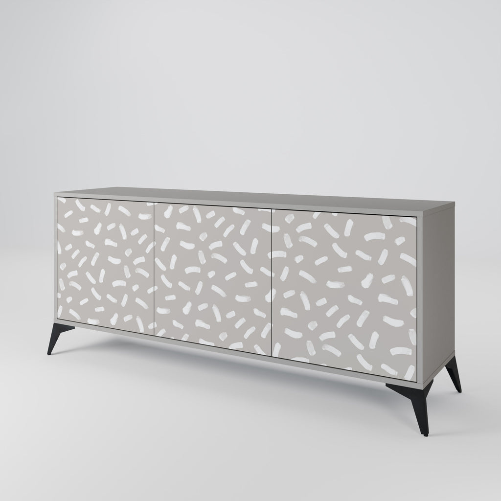 PASSING SECONDS 3-Door Sideboard in Grey Finish