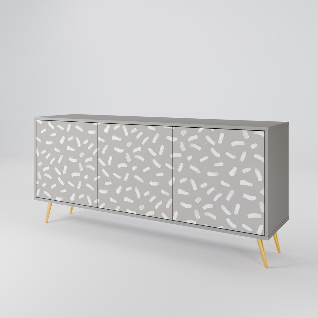 PASSING SECONDS 3-Door Sideboard in Grey Finish