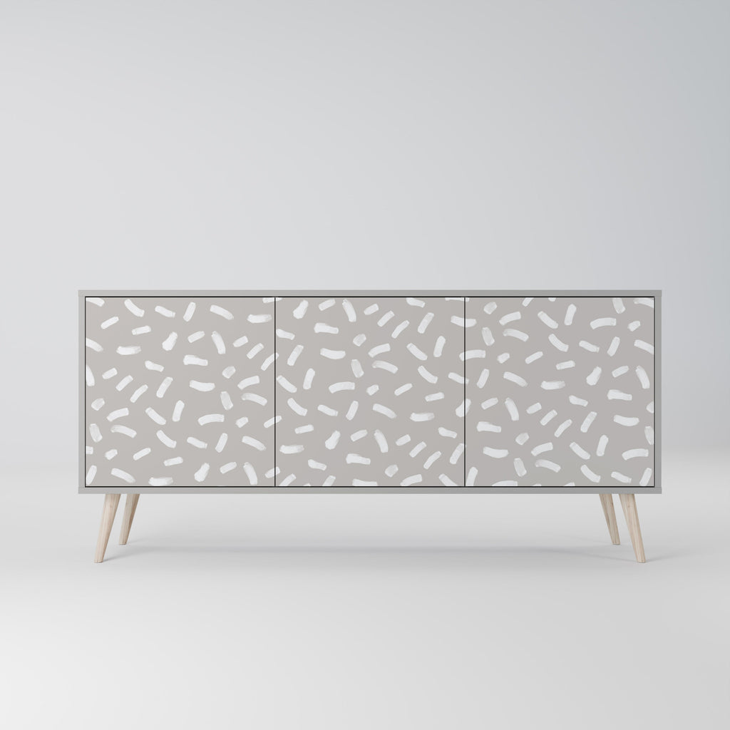 PASSING SECONDS 3-Door Sideboard in Grey Finish