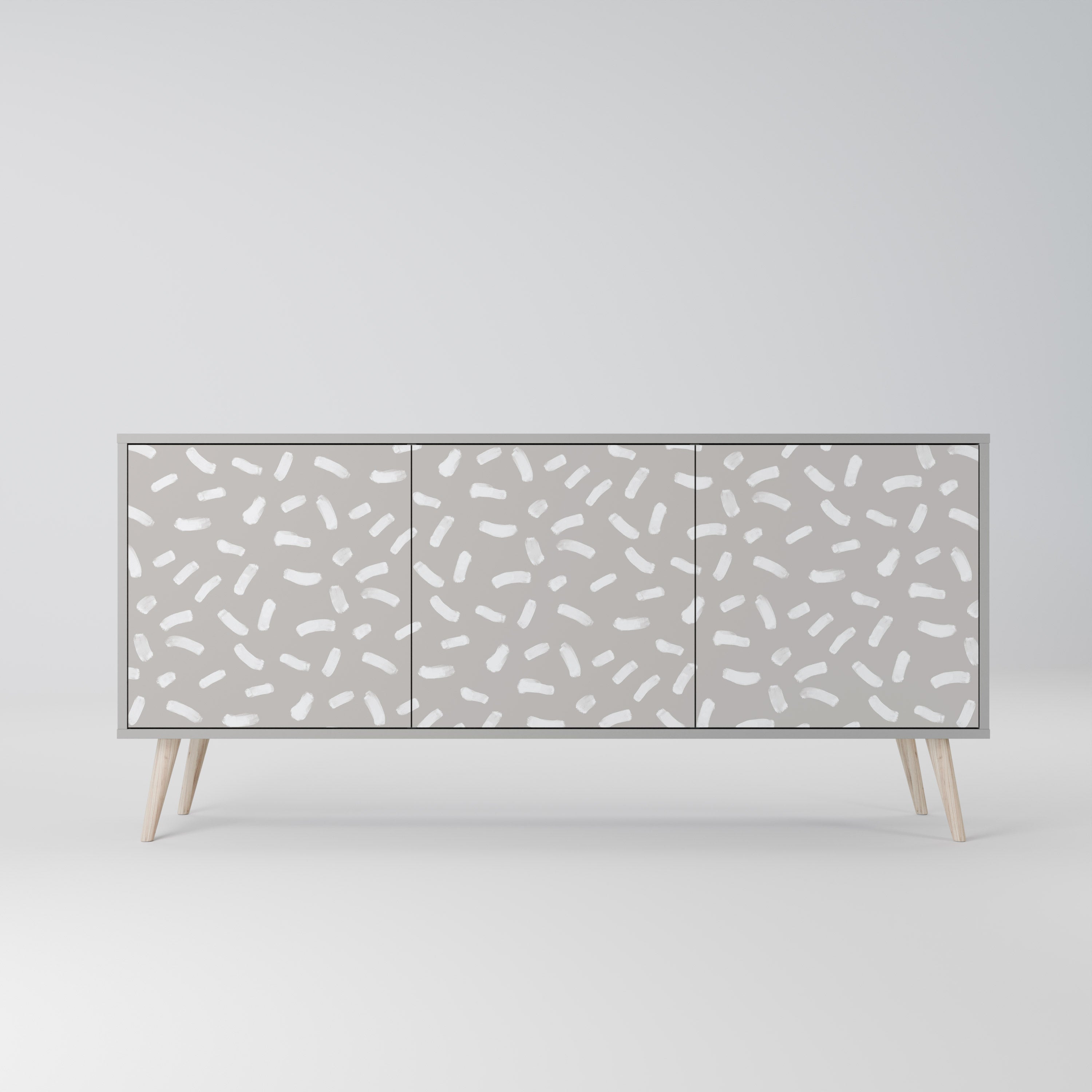 PASSING SECONDS 3-Door Sideboard in Grey Finish