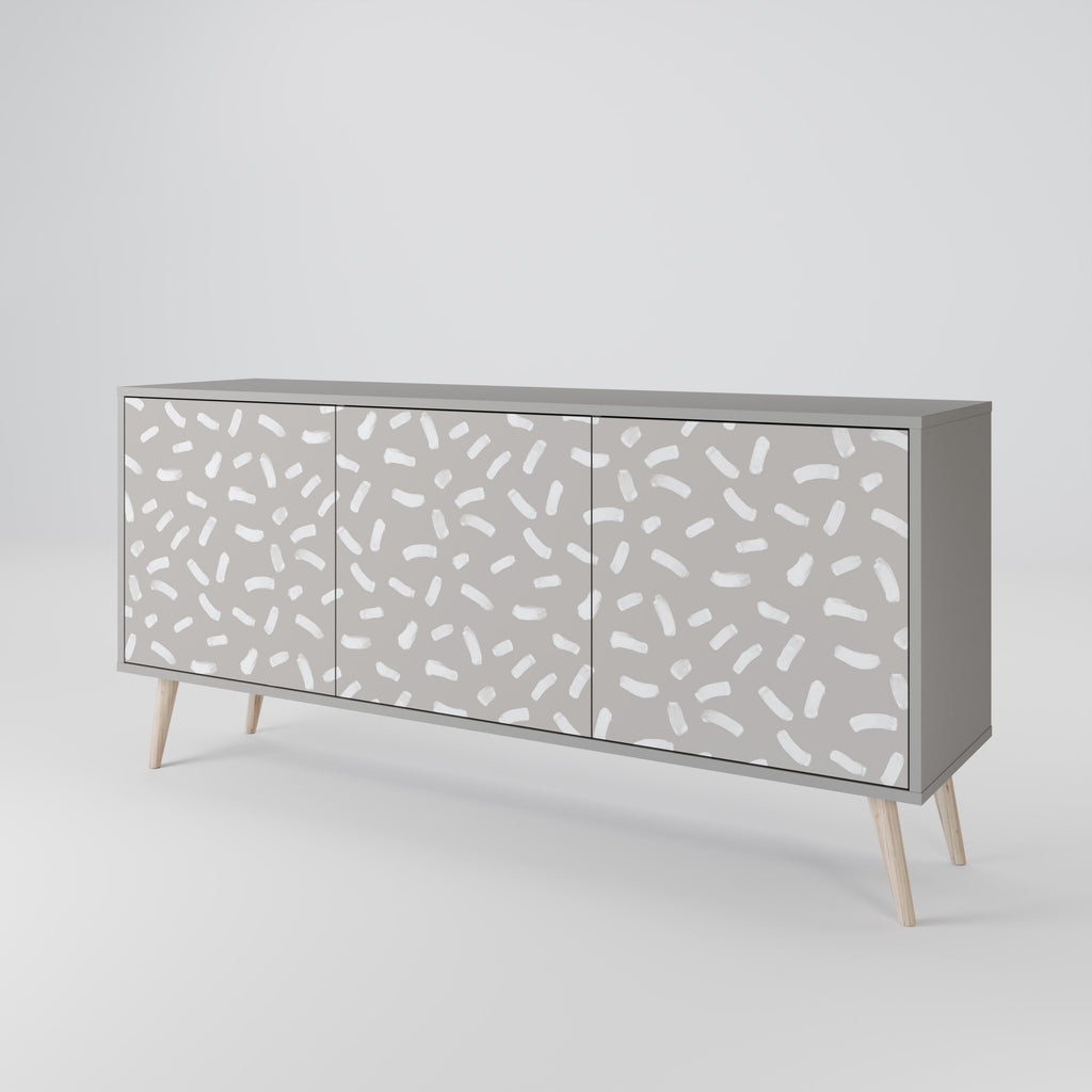 PASSING SECONDS 3-Door Sideboard in Grey Finish