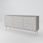 PASSING SECONDS 3-Door Sideboard in Grey Finish