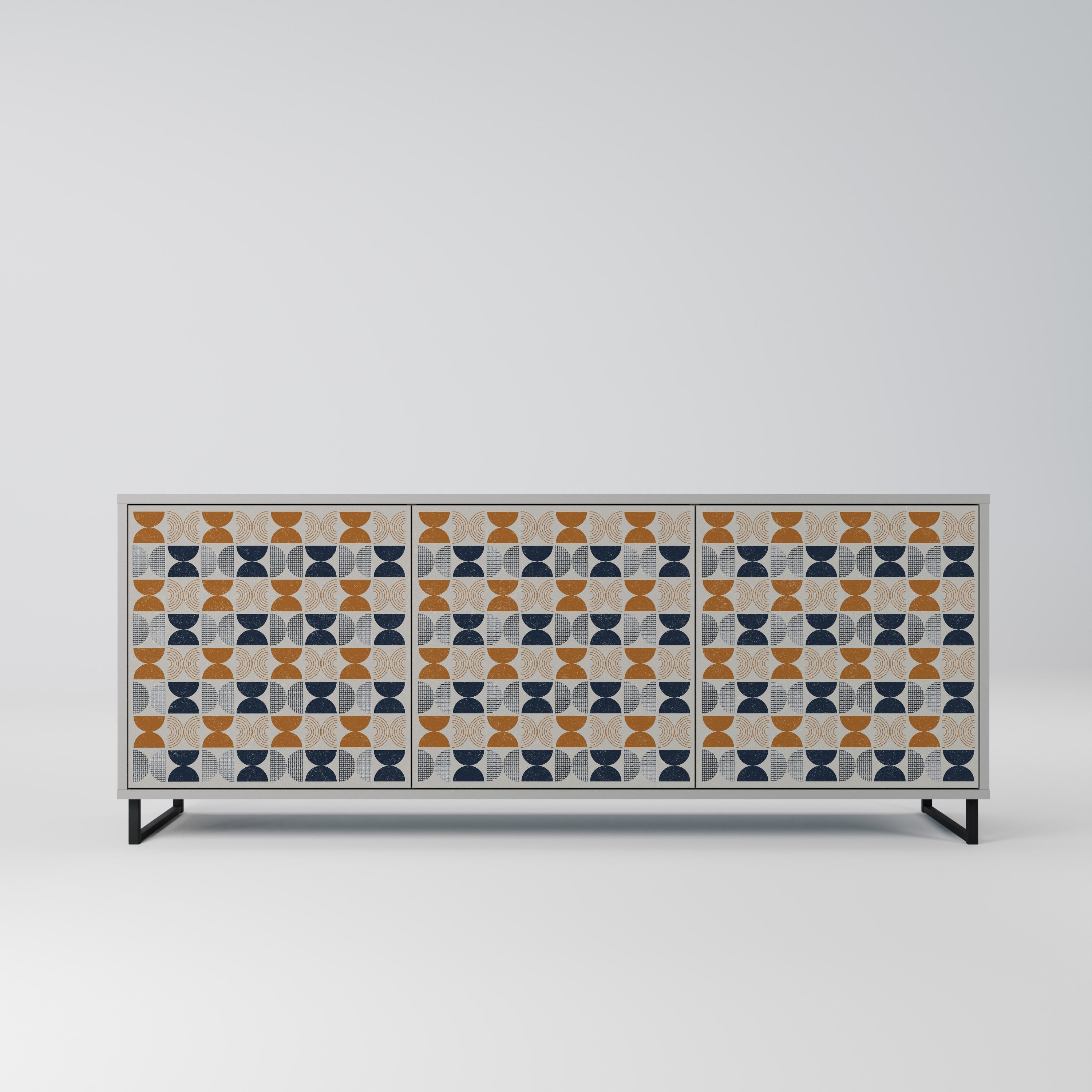 REFLECTION RANGE 3-Door Sideboard in Grey Finish