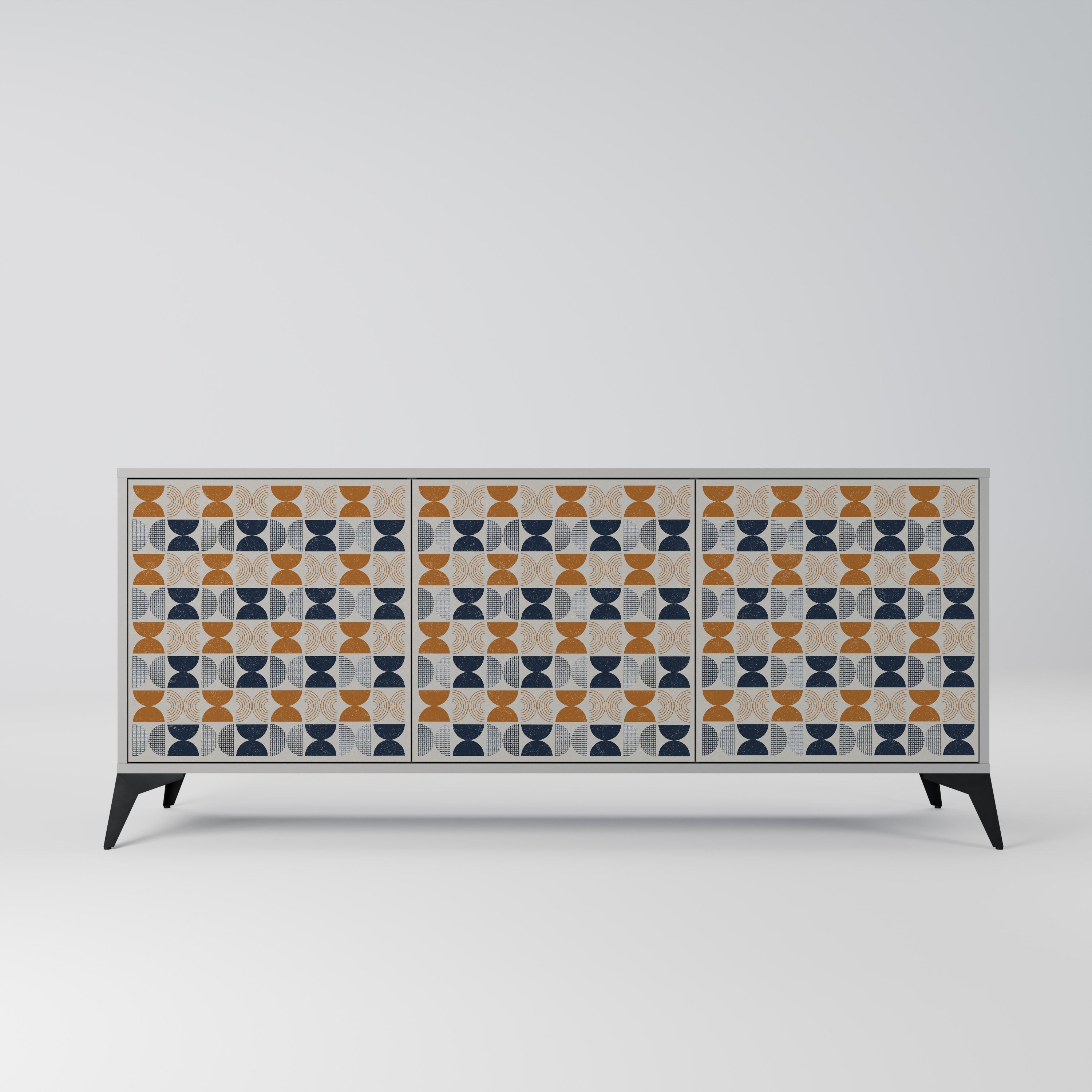 REFLECTION RANGE 3-Door Sideboard in Grey Finish