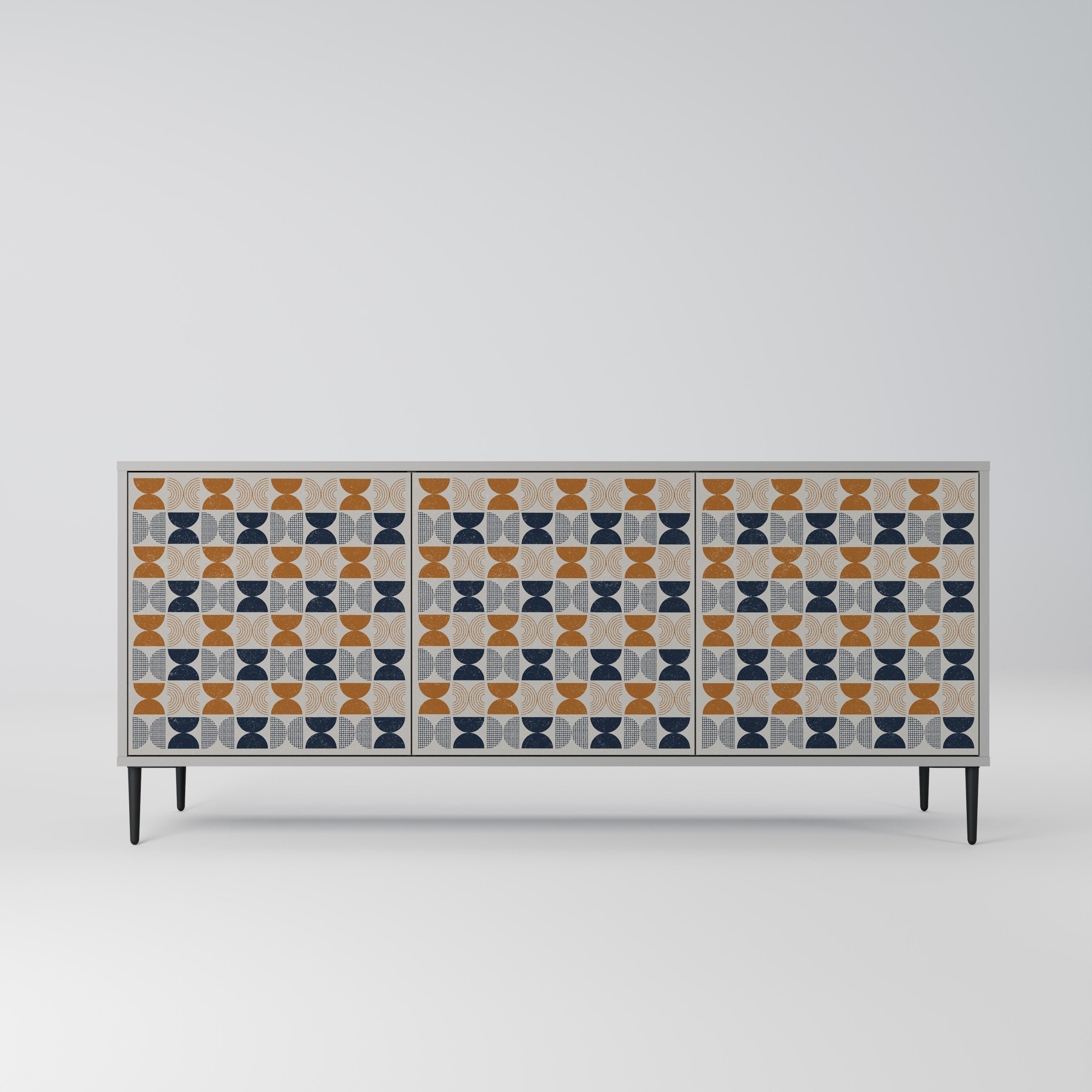 REFLECTION RANGE 3-Door Sideboard in Grey Finish