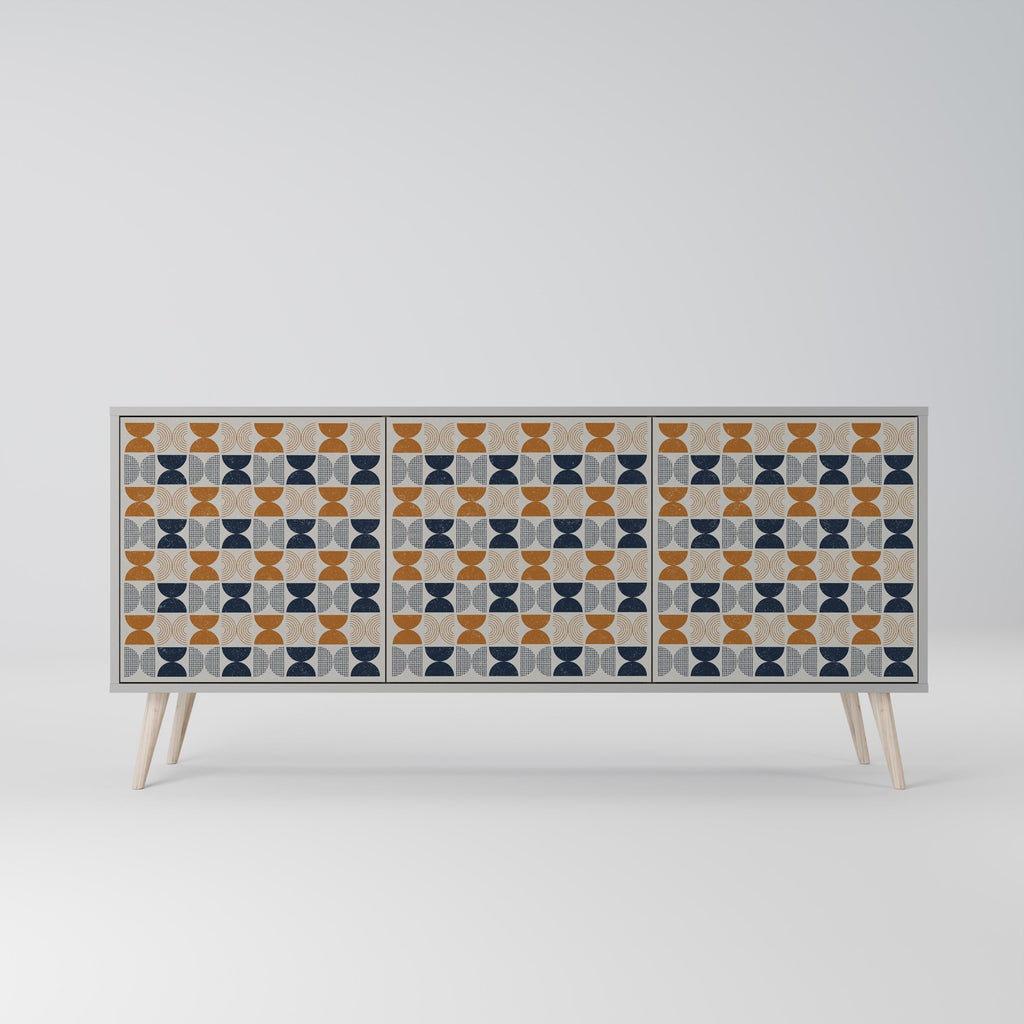 REFLECTION RANGE 3-Door Sideboard in Grey Finish