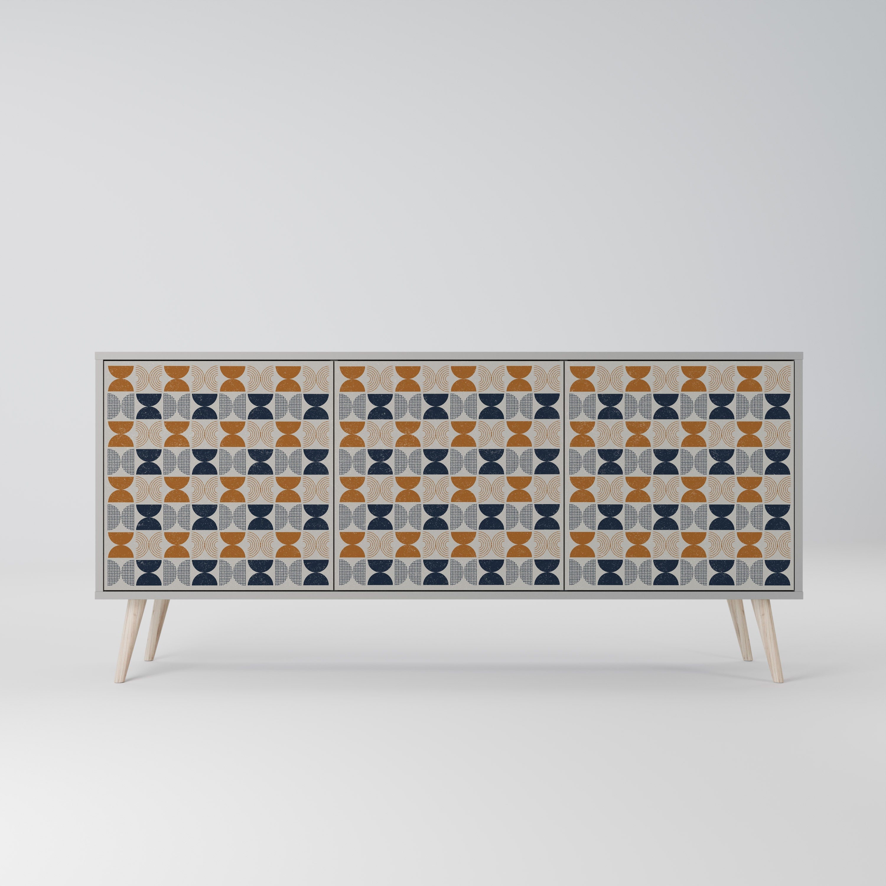 REFLECTION RANGE 3-Door Sideboard in Grey Finish