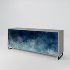 CELESTIAL FALL 3-Door Sideboard in Grey Finish