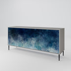CELESTIAL FALL 3-Door Sideboard in Grey Finish