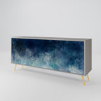 CELESTIAL FALL 3-Door Sideboard in Grey Finish