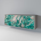 ABSTRACT ALCHEMY Aparador de 3 Portas em Acabamento Cinzento