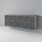 BLINDING LIGHTS 3-Door Sideboard in Grey Finish