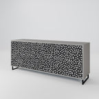 BLINDING LIGHTS 3-Door Sideboard in Grey Finish