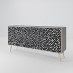 BLINDING LIGHTS 3-Door Sideboard in Grey Finish