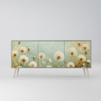 DREAMY MEADOW 3-Door Sideboard in Grey Finish