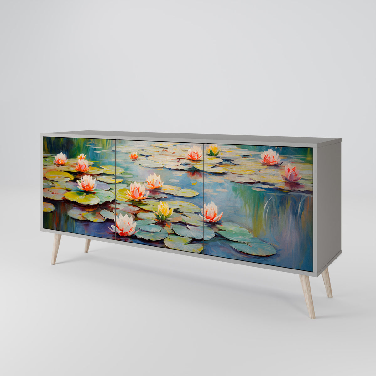 BLOOMING WATERS Aparador de 3 Portas