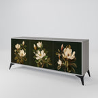 FLORAL NOIR 3-Door Sideboard in Grey Finish