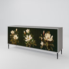 FLORAL NOIR 3-Door Sideboard in Grey Finish