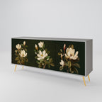 FLORAL NOIR 3-Door Sideboard in Grey Finish