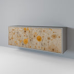 MORNING GLADE 3-Door Sideboard in Grey Finish