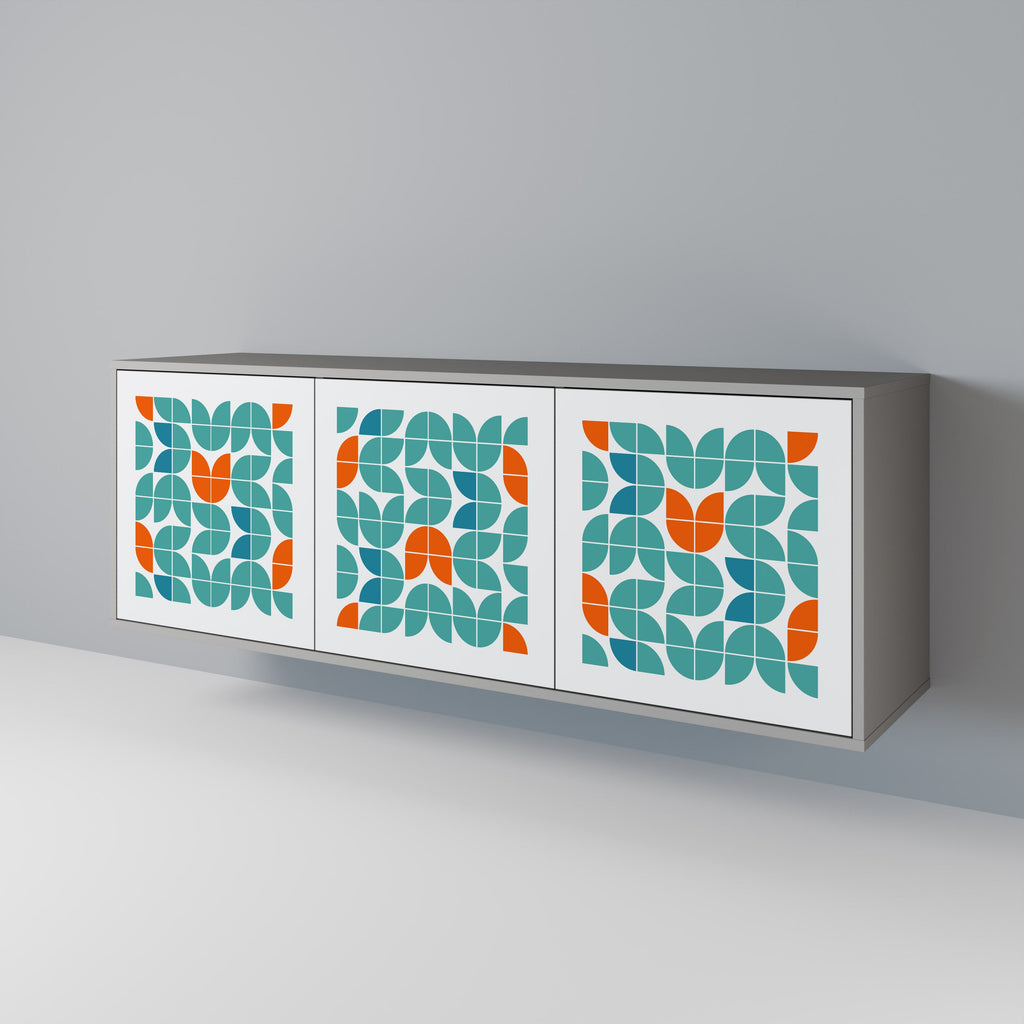 BE THE CHANGE 3-Door Sideboard in Grey Finish