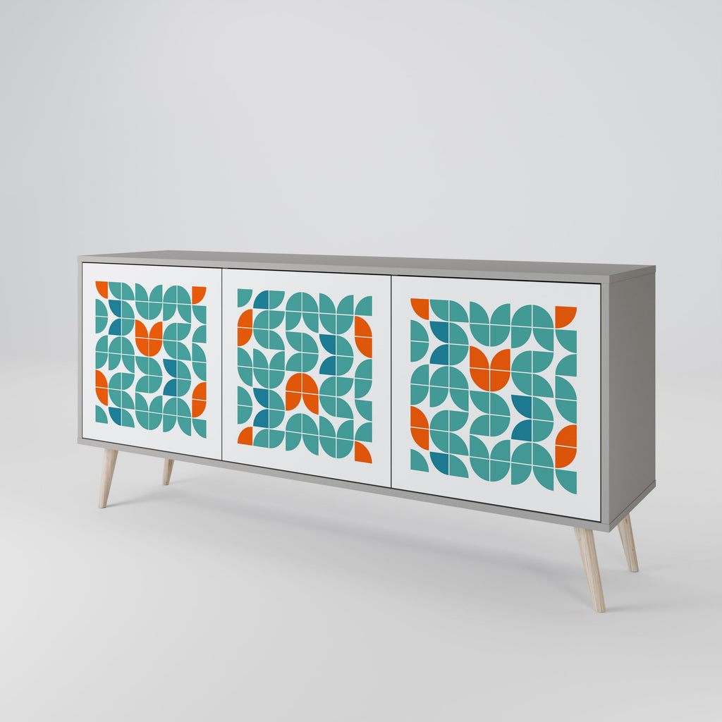 BE THE CHANGE 3-Door Sideboard in Grey Finish