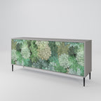 SUCCULENT CLUSTER 3-Door Sideboard in Grey Finish