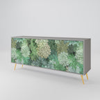 SUCCULENT CLUSTER 3-Door Sideboard in Grey Finish