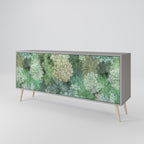 SUCCULENT CLUSTER 3-Door Sideboard in Grey Finish