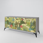 SUCCULENTS KALEIDOSCOPE 3-Door Sideboard in Grey Finish