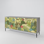 SUCCULENTS KALEIDOSCOPE 3-Door Sideboard in Grey Finish