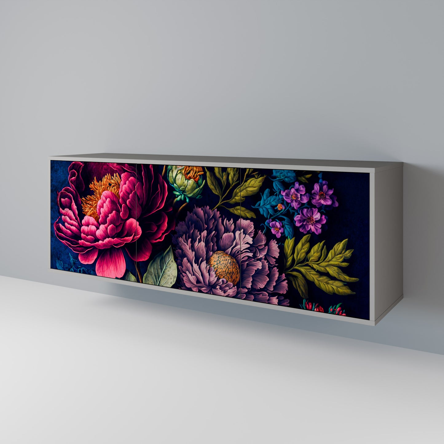 BLOOMING ELEGANCE Aparador de 3 Portas