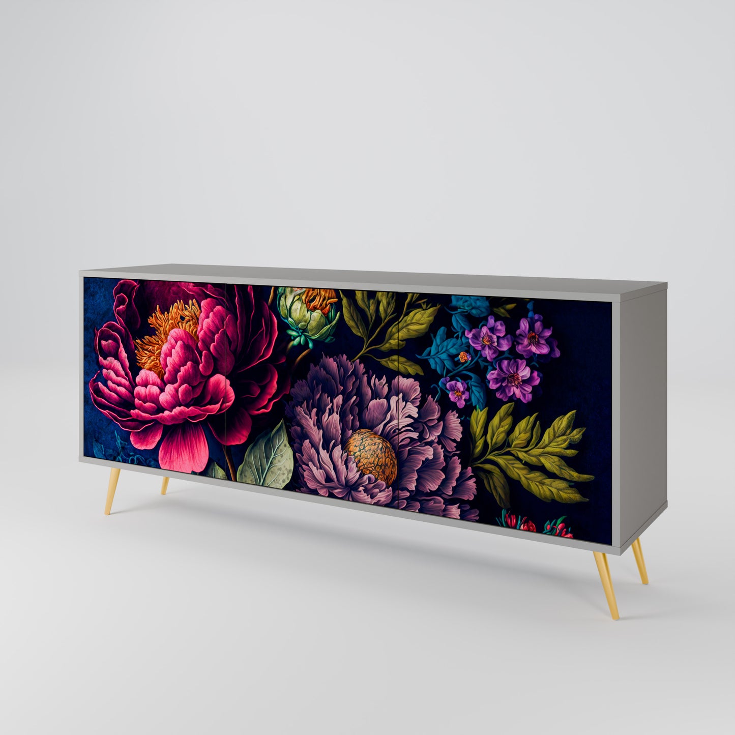 BLOOMING ELEGANCE Aparador de 3 Portas