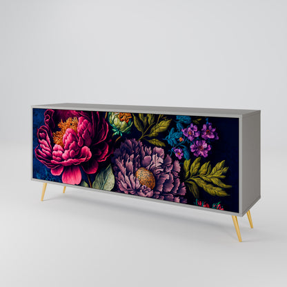 BLOOMING ELEGANCE Aparador de 3 Portas