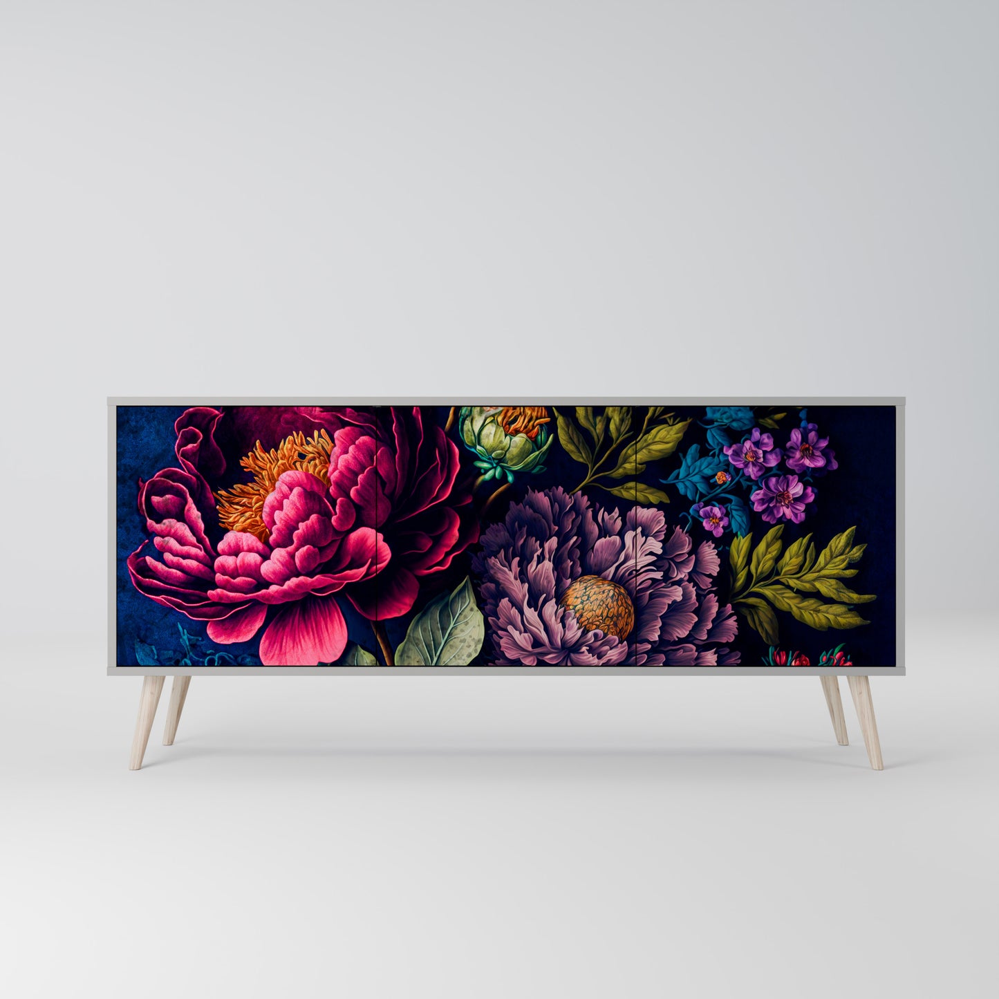 BLOOMING ELEGANCE Aparador de 3 Portas