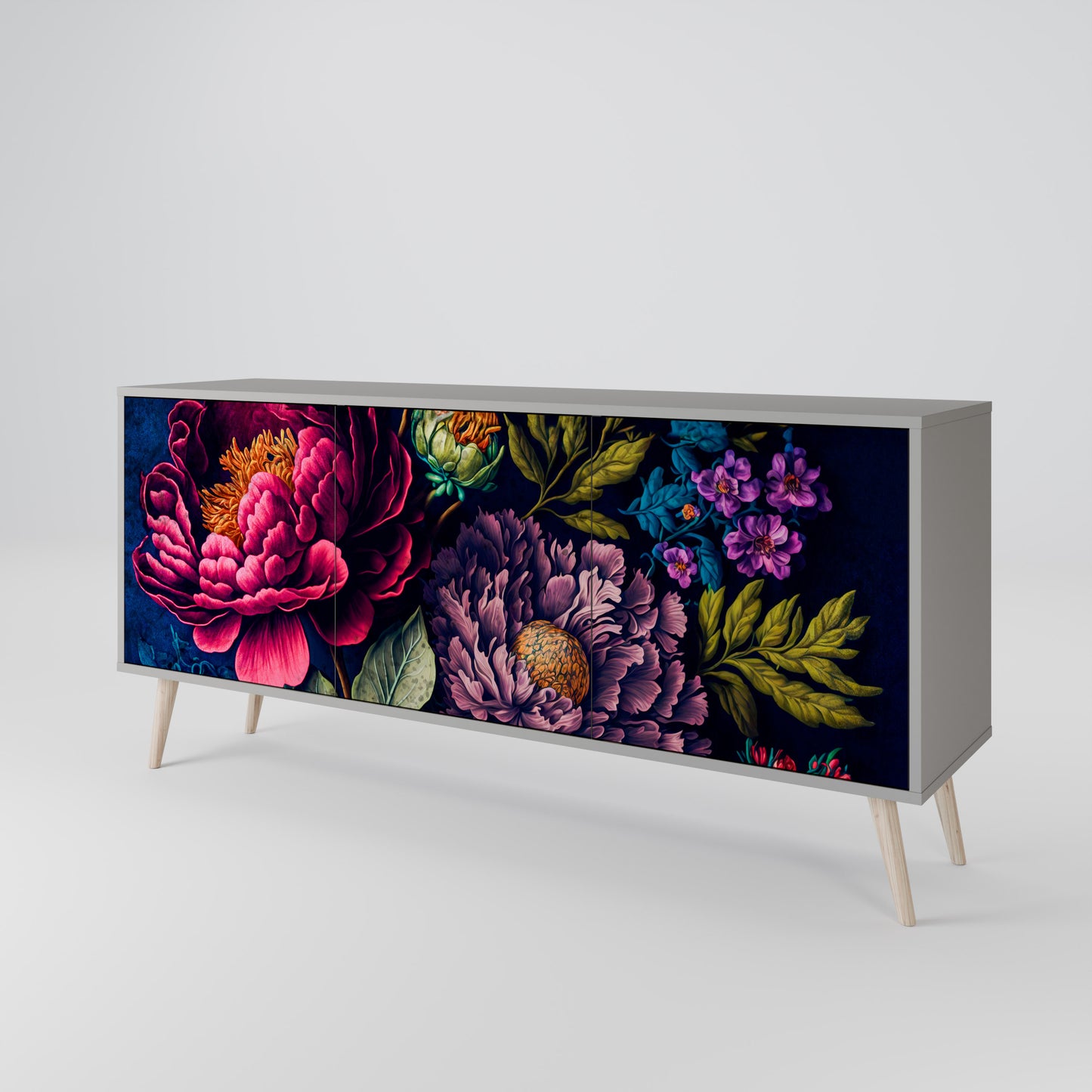 BLOOMING ELEGANCE Aparador de 3 Portas