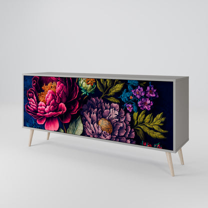BLOOMING ELEGANCE Aparador de 3 Portas