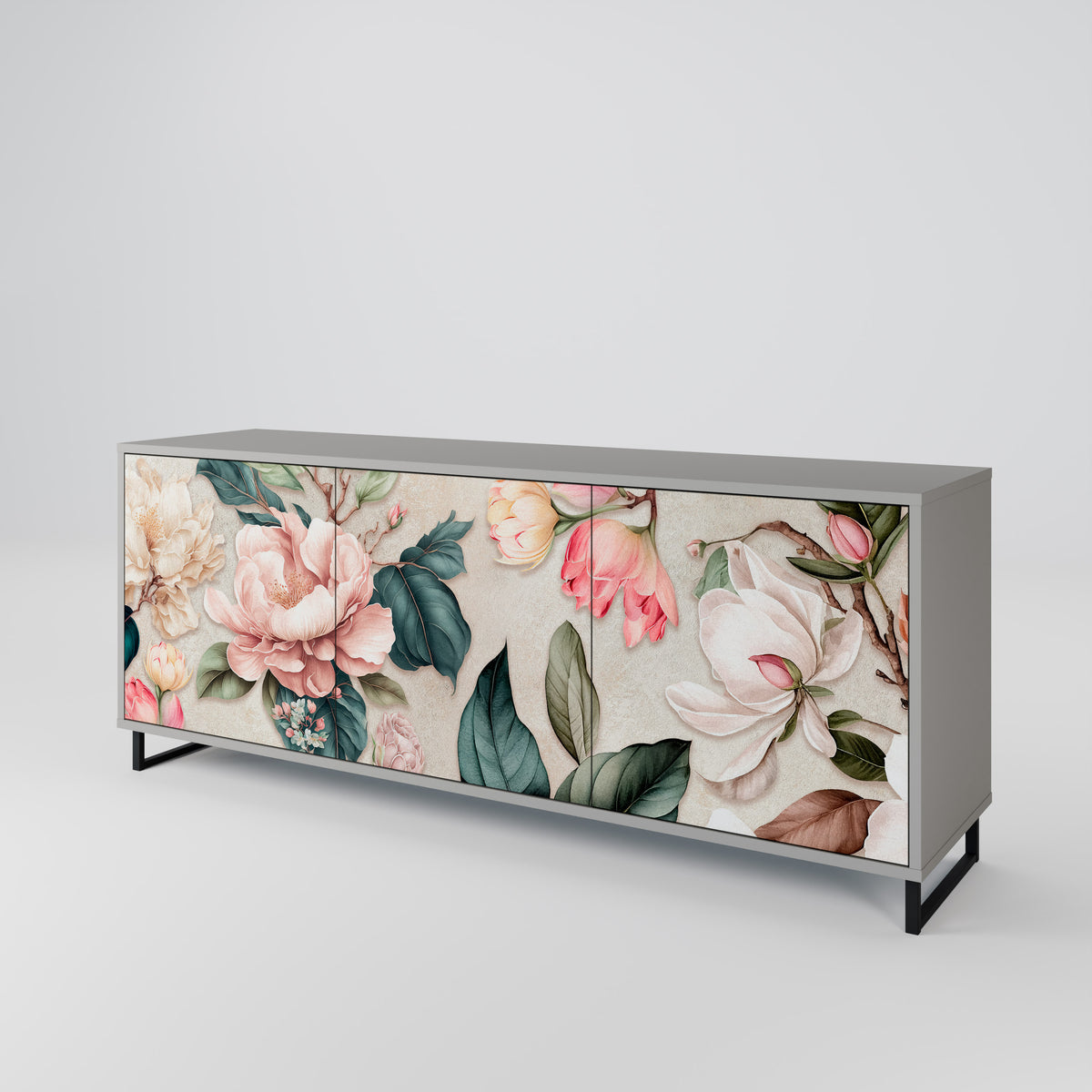 FLORAL GRACE Aparador de 3 Portas