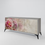 PEONY WHISPER 3-Door Sideboard in Grey Finish