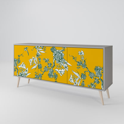 YELLOW CHINOISERIE Aparador de 3 Portas
